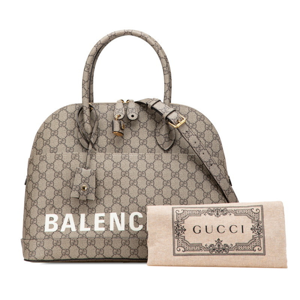 Balenciaga Project  Bag Gucci Supreme Brown Shoulder Ville GG Hacker Beige - Picture 8 of 8